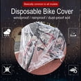 thumbnail image 2 of Disposable Clear Plastic Bike Cover One to Many Bikes - Waterproof Dust Cover for Mountain, Electric, Road Bikes & Travel, Gym Equipment Indoor & Outdoor(XL), 2 of 7