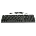 thumbnail image 2 of Mechanical Keyboard, 104 Keys USB Wired Keyboard with Colorful Backlit, Waterproof Plug and Play Computer Keyboard with Round Keycaps for Family Office Editing, 2 of 7