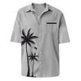 thumbnail image 4 of Yiaimeir Summer Hawaiian Print Shirt Camisas Luxury Breathable Short Sleeve Shirt,Size M-4XL, 4 of 5