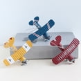 thumbnail image 5 of 3pcs Simulation Airplane Hanging Ornament Retro Decoration Iron Airplane Model for Car Desktop, 5 of 7