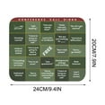 thumbnail image 3 of Keyboard Office Table Mat Custom Leather Mouse Mat Large Business Multifunctional Table Mat, 3 of 3