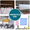 thumbnail image 6 of 4 Pack Tension Rod Oval Spring Tension Curtain Rod Adjustable 36 to 60 Inches Small Short White Tension Rods No Drilling Spring Loaded Curtain Rods For Doors and Windows, 36-60 Inch, White, 6 of 7