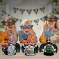 thumbnail image 5 of Hodao Halloween Gnome Decorations Set of 3 – Resin Bat-Winged Witch Gnomes with Pumpkin, “BOO” Banner, and Cauldron – Hand-Painted Halloween Figurines for Home, Tabletop, Porch, or Garden Decor, 5 of 7