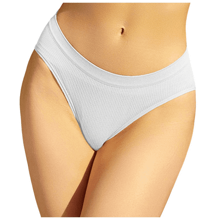 Fulorrnie Underwear for Women Seamless High Waisted Comfort Sport Panty Banded Waist Stretchable Moisture Wicking Panties White L