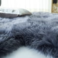 thumbnail image 4 of SAFAVIEH Sheep Skin Tiana Animal Area Rug, Grey, 1'4" x 2'4", 4 of 8