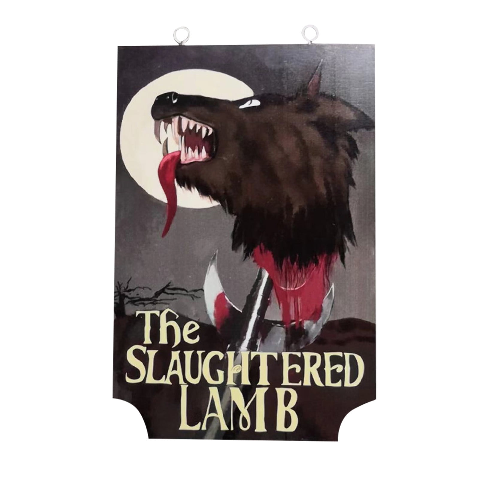 MINI PUB SIGN 18 inch THE SLAUGHTERED LAMB An American werewolf in London 