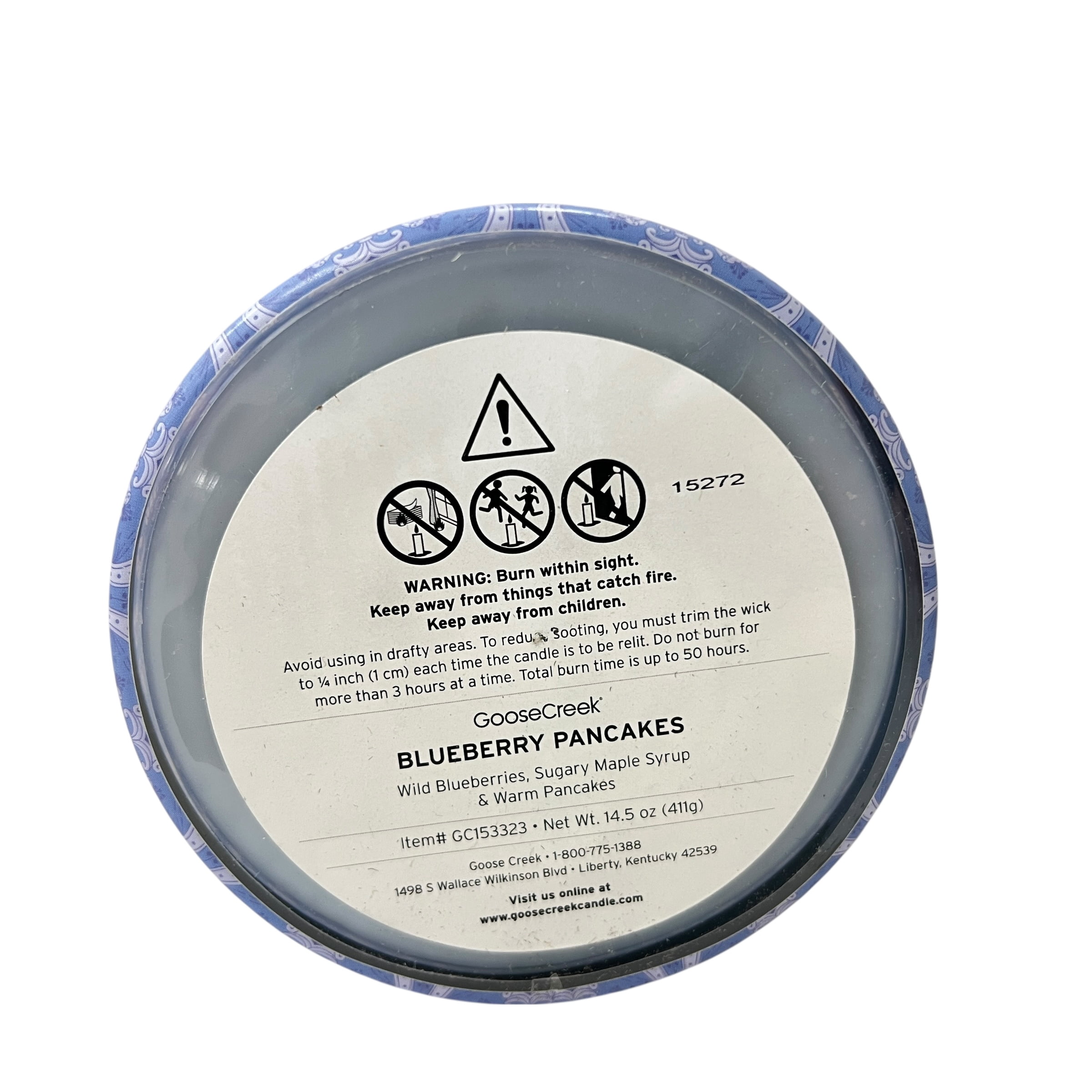 Goose Creek Blueberry Pancakes Scented 3 Wick Candle 14.5 oz