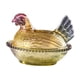 thumbnail image 4 of Plato de con forma de gallina en nido y tapa, ideal para guardar aperitivos, cocina, oficina, decoración, postres, hogar, pedestal, dulcero. Cabeza morada, 4 of 8