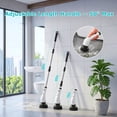 thumbnail image 4 of Electric Spin Scrubber, 2-Speed Power Cleaner with 8 Brush Heads, Type-C Fast Charging, 90+ Mins Runtime, Cordless Shower Scrubber with Long Handle for Tub Tile Bathroom Kitchen Sink, 4 of 10