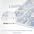 thumbnail image 4 of iOhouze Runner Rugs 2x6 Washable Runner Rug for Hallways Non Slip Kitchen Runner Low Pile Soft Printed Faux Wool Abstract Floor Runner for Inodoor Bedroom Entryway Laundry Room, Light Blue/Grey/White, 4 of 8