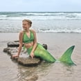 thumbnail image 3 of Sun Tail Mermaid Swim Set; Lime Rickey Mermaid Tail + Lime Green Monofin for Swimming; size - Teen/Adult Large (JL), 3 of 7
