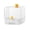 A White, variant on PrimeGo No Mess Bird Cage Feeder 2 in 1 Transparent Parakeet Bathtub with Bottom Drawer Multi-functional Shower Box for Budgies Parakeet Small Parrot Cockatiels