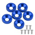 thumbnail image 1 of 6 Pcs Car Motorcycle License Plate Washer and Bolt Kit (Blue), 1 of 4
