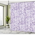 thumbnail image 4 of Ambesonne Botanic Shower Curtain, Vintage Floral Pattern Art, 69"Wx84"L, Blue Violet, 4 of 4