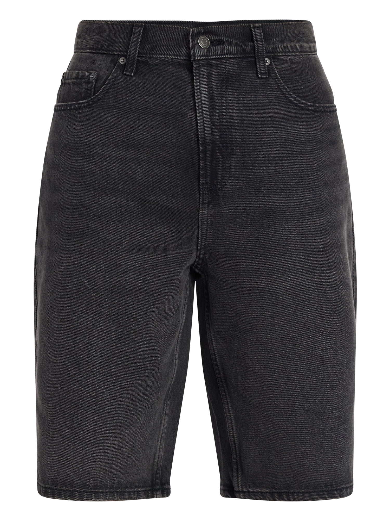 No Boundaries Men’s Denim Shorts, 100% Cotton, 12” Inseam, Sizes 28-44