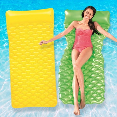 Bestway Float N Roll Air Mat 2 Pack - Green And (Best Way To Freeze Green Beans)