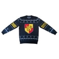 thumbnail image 1 of Harry Potter Gryffondor Crest Jacquard Noir Chandail de Noël Laid, 1 of 3