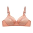 thumbnail image 1 of Cameland Woman's Embroidered Glossy Bra Push Up No Rims Adjustable Bras Comfortable Breathable Underwear, 1 of 2
