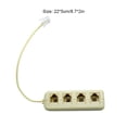thumbnail image 4 of Moyic Recepción de Hotel de oficina RJ11 divisor de línea telefónica reemplazo portátil reutilizable adaptador de Cable de 4 vías 6P4C Decoración del hogar, 4 of 6