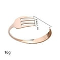 thumbnail image 3 of SUSHANG Stainless Steel Fork Bracelet Creative Stainless Steel Fork Bracelet Gift Couple C Type Open Bracelet, 3 of 8
