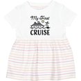 thumbnail image 3 of Inktastic My First Cruise with Cruise Ship and Palm Trees Girls Baby Dress, 3 of 5