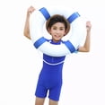 thumbnail image 5 of URMAGIC Boys Girls One Piece Swimsuit, Little Kid Bathing Suit Zipper Rash Guard Sunsuit Short Sleeve Swimming Suit Surfing Bodysuit 5-14 Years, 5 of 11