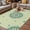 Green, variant on Green Floral Outdoor Rug for Patio/Deck/Porch, Non-Slip Large Area Rug 6 x 9 Ft, round Floral Ethnic Abstract Patterned Indoor Outdoor Rugs Washable Area Rugs, Reversible Camping Rug Carpet Runner