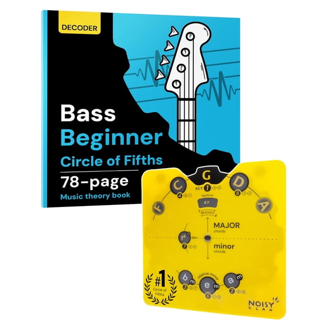 Decoder Wheel de Bass Circle of Fifths + Guía de teoría musical