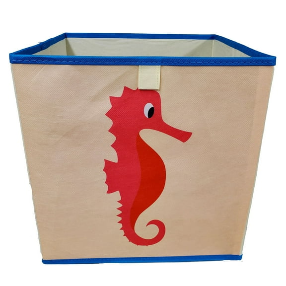 Seahorse Kids Foldable Storage Box Basket Bin 12.6 x 12.6 x 11.8 Inches New