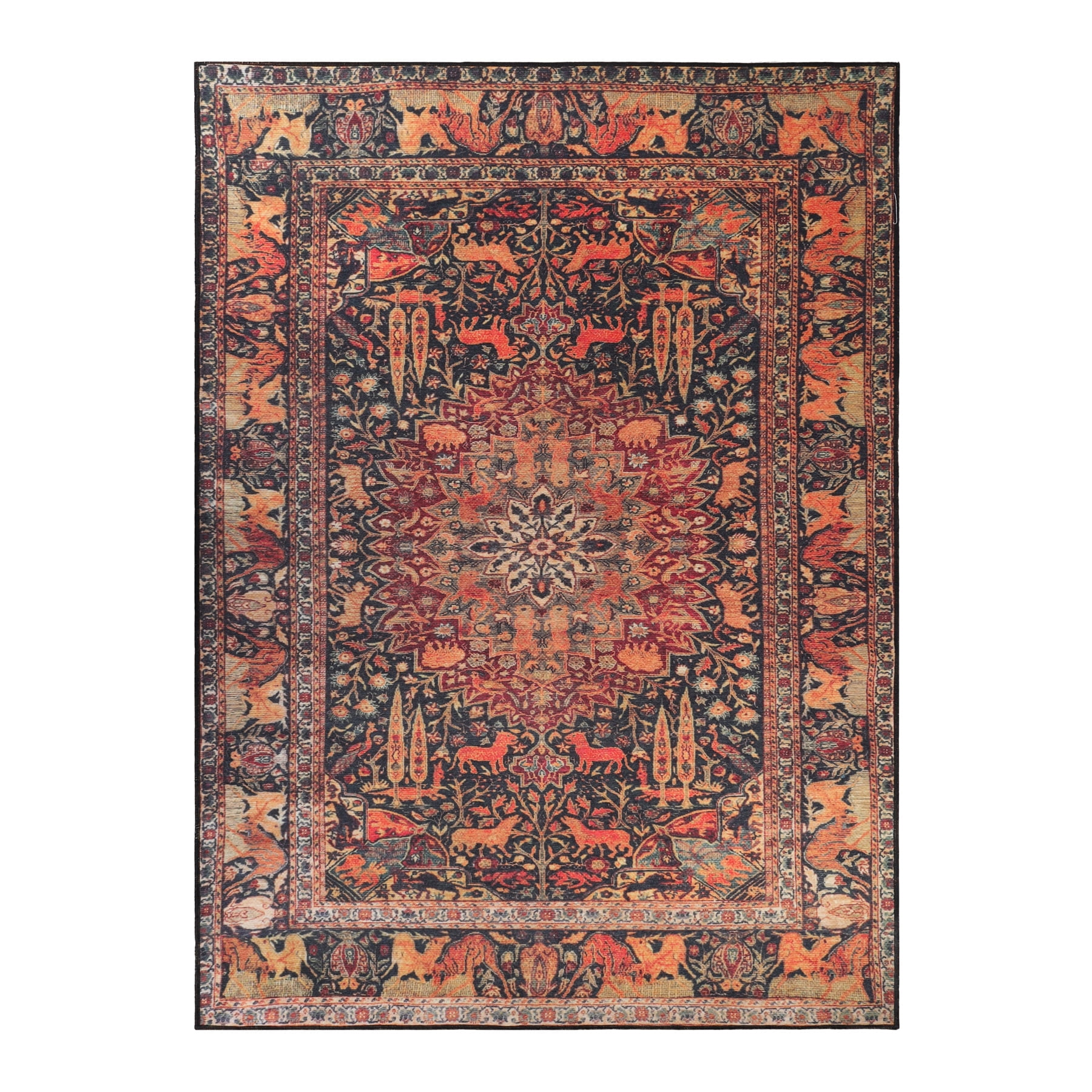 Superior Copley Oriental Medallion Indoor Area Rug, 10' x 14', Brown