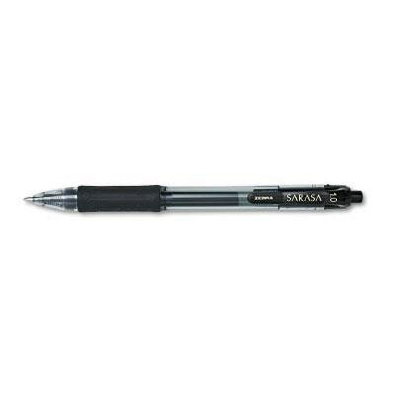 Zebra Sarasa Retractable Gel Pen, Black Ink, Bold, 12/Pack, Case of 2 Packs