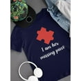 thumbnail image 3 of Smartprints Mens Graphic Tee - Valentine's Her Missing Piece - Regular Fit 100% Cotton, 3 of 4