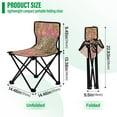 thumbnail image 3 of BZSMCE Camping Chairs Modern The Golden Leopards Pattern Folding chair, 3 of 8
