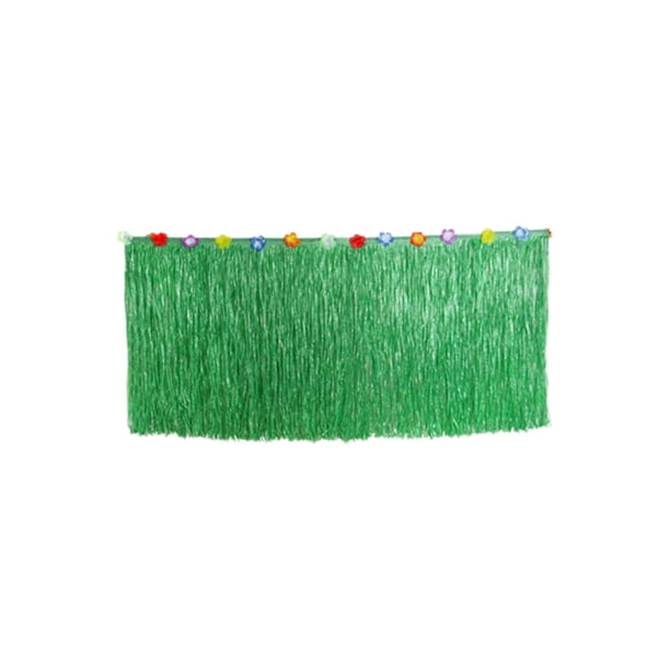 Falda de mesa de hierba, moderna y colgante, multifunción para exteriores, ideal para bodas. Verde S