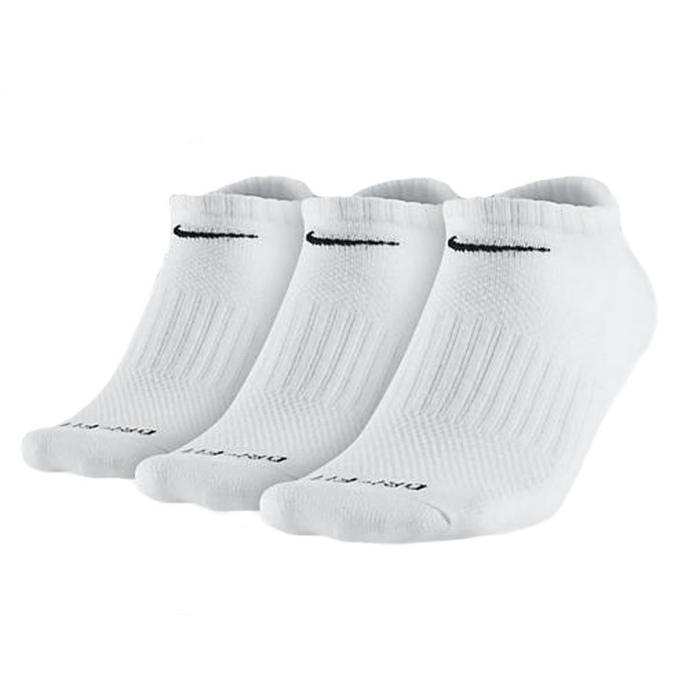 Nike - NEW Nike Dri Fit No Show 3 Pair Golf Socks White Men's Large (8 ...