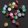thumbnail image 2 of Opvise 100Pcs/Set 8mm Mixed Color Cracked Round Glass Loose Beads Crafts DIY Jewelry, 2 of 4