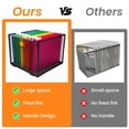thumbnail image 4 of PHANCIR Mesh Metal Hanging File Organizer, Detachable Foldable File Folder for Home & Office, Medium, 4 of 7