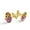 Color 1, variant on Men's Classic Stainless Steel, Daisy Flowers Butterfly Wooden Cufflinks Business Wedding Shirts, Golden