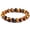 10mm, variant on Polished Natural Tiger's Eye Bead Bracelet, Multi Size Elastic Stone Bracelets for Chakra Balancing Stress Relief Men Women Spiritual Daily Wear Accessory
