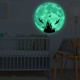 thumbnail image 5 of 4 pegatinas de pared de luna luminosa para Halloween, castillo de murciélagos, 30 x 30 cm, autoadhesivas, pegatinas luminosas de luna fluorescente para niños, pegatinas luminosas para decoración de pared de habitación de niños ER, 5 of 5