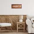 thumbnail image 2 of Stupell Industries Cowboy Up Ranch Life Wall Plaque Art design by Jennifer Pugh, 7 x 17, 2 of 7