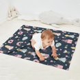 thumbnail image 2 of Dark Blue Princess Castle Pattern Blanket,Comfortable Soft Flannel Throw Blanket,All Season,Warm Lightweight Blankets for Sofa Bed Couch Living Room Chair,30"x40", 2 of 4
