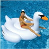 59 inches Giant Swan Float Swim Pool Toy Rideable Swan Pool Floatie Summer Fun Floaty Raft for Adults & Kids 59 x 59 x 37.4 Inch