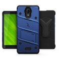thumbnail image 2 of ZIZO BOLT Series Cricket Icon Smartphone Case | Heavy-duty Military-grade Drop Protection w/ Kickstand Included Belt Clip Holster Tempered Glass Lanyard (Blue/Black), 2 of 6