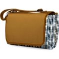thumbnail image 4 of Picnic TIME Outdoor Picnic Blanket Tote, 59"x51" Foldable Beach & Camping Blanket with Soft Fleece, Water-Resistant Bottom, Adjustable Strap & Zippered Pocket (Black Checkers), 4 of 10