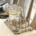 thumbnail image 5 of Btomtd Lemonade Drink Pitcher with Fruit Teapot Feature Refrigerator Cold Kettle for Party Bar Wedding Home Kitchen Pitcher and Kettle, Clear, 5 of 7