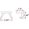 thumbnail image 3 of Design House 539197 Mill Bridge Double Robe Hook, 3 of 4