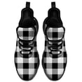 thumbnail image 4 of Uminder Womens Running Shoes Plaid Sneakers Black Shoes Size 5, 4 of 5