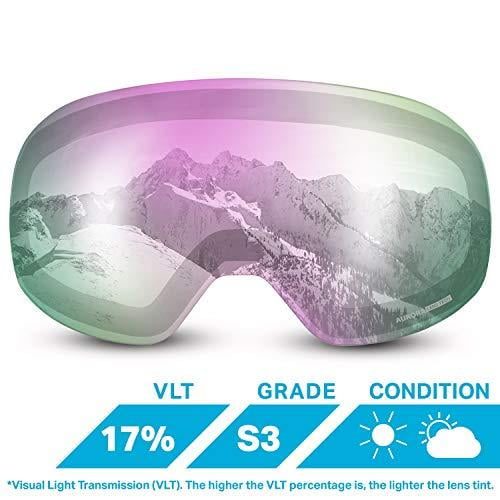 WildHorn Outfitters Roca Extra Frameless Snow Goggle Lens, Junior
