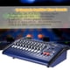 thumbnail image 5 of Consola de mezcla Amplificador de mezclador alimentado de 10 canales Amplificador de consola de mezcla de audio digital con 48V Phantom Power USB / Ranura SD para grabación DJ Stage Karaoke Abody  Consola de mezcla, 5 of 6